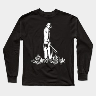 Gangster Street Illustration Long Sleeve T-Shirt